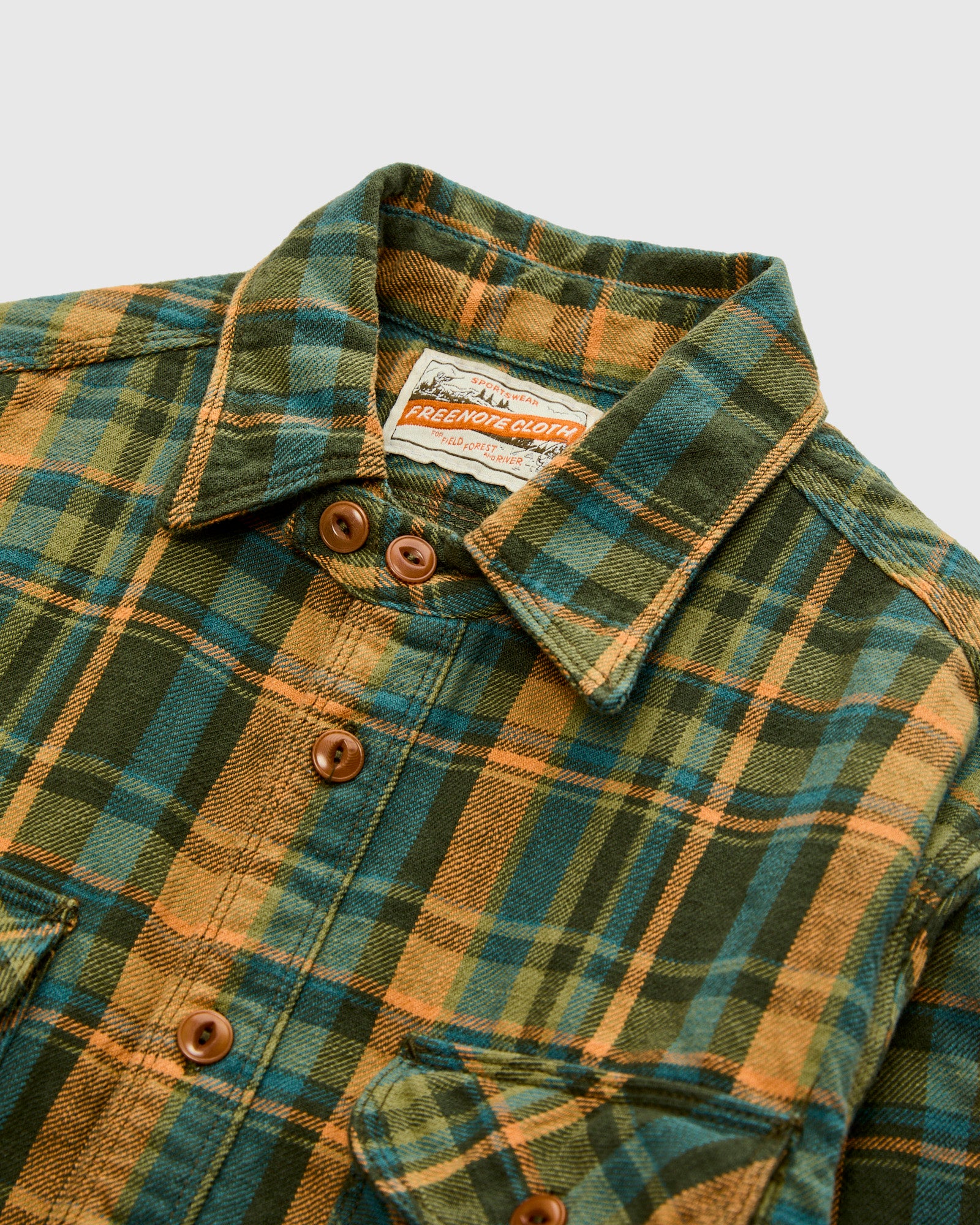 Wells Workshirt in Evergreen Plaid - Image 3