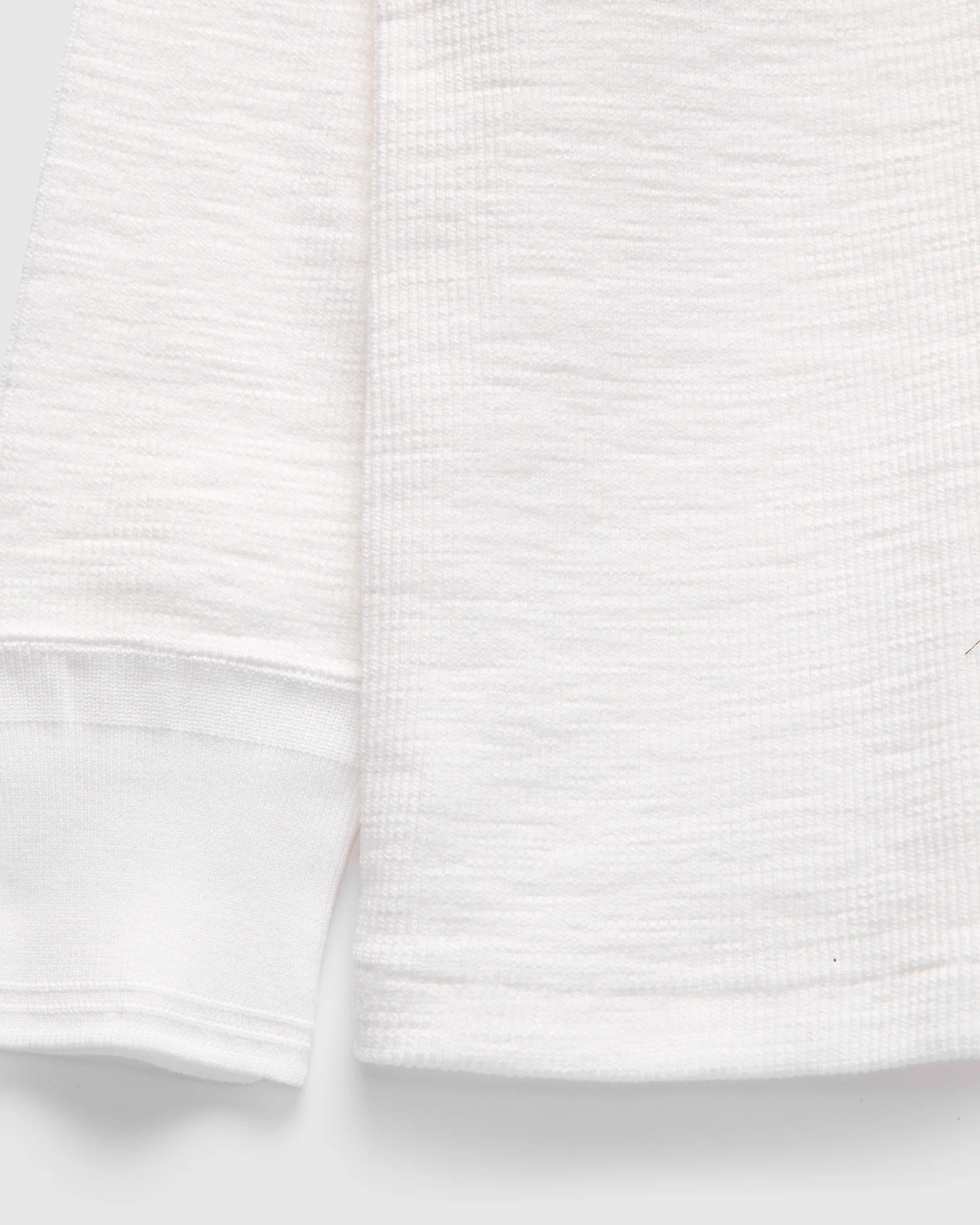 Western Cardigan Stitch Henley Shirt in White - Image 5