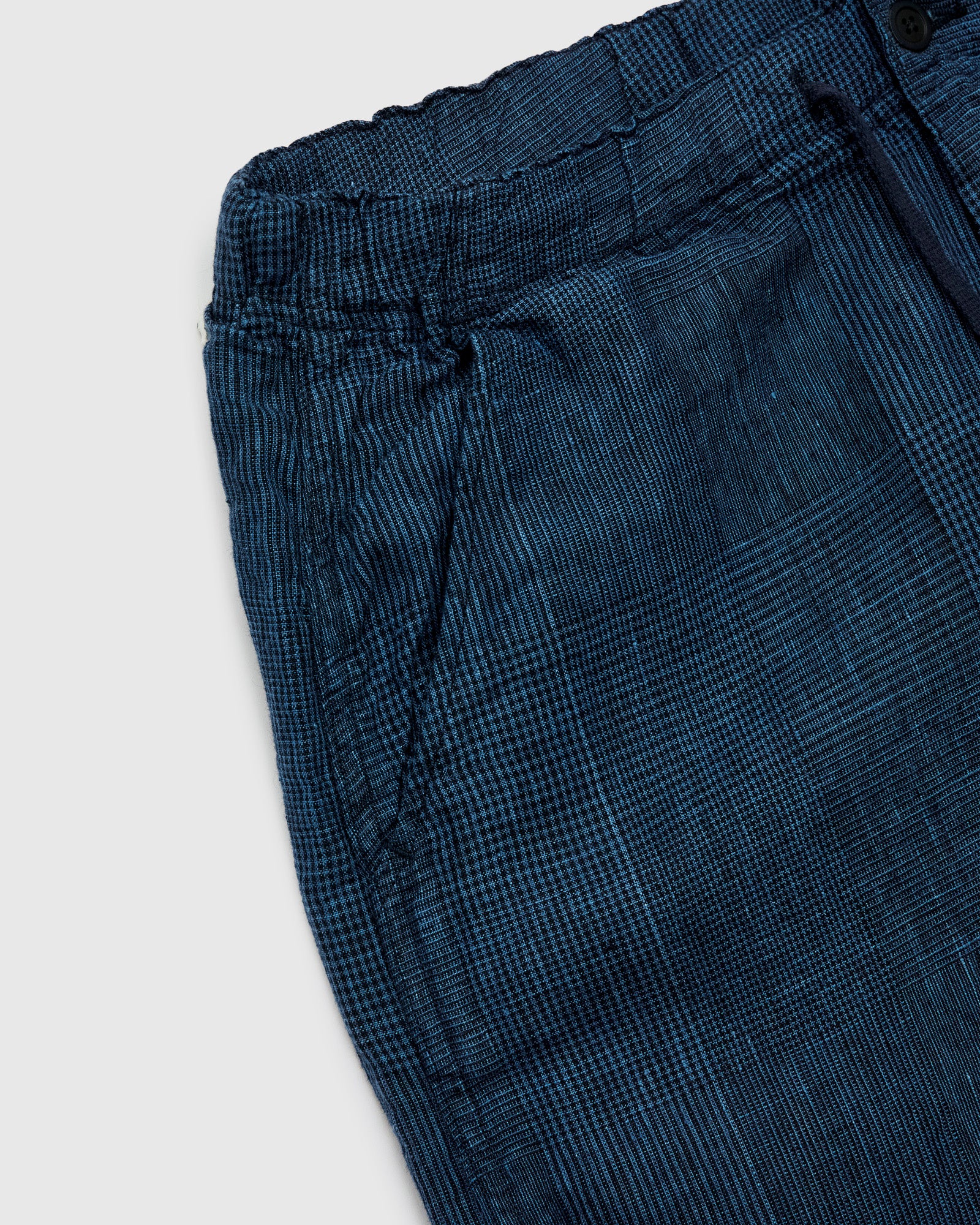 Wide Fit New Yorker Pants in Indigo Check - Image 5