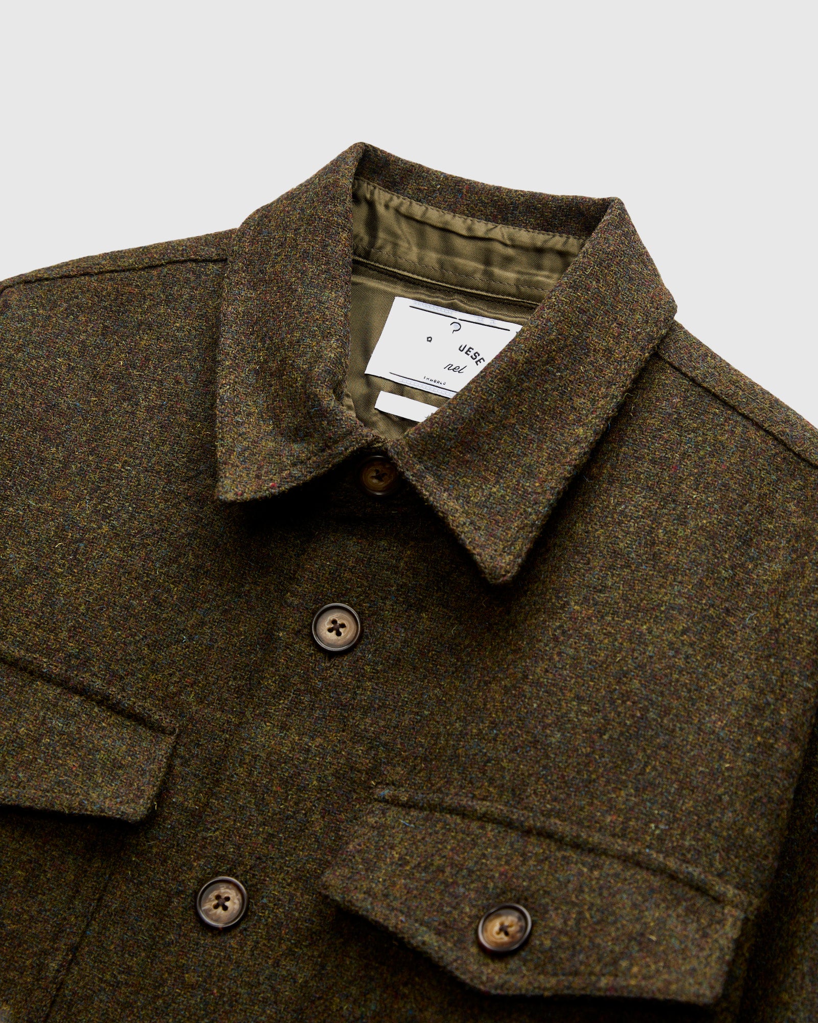 Wool Field Overshirt in Forest - Image 4