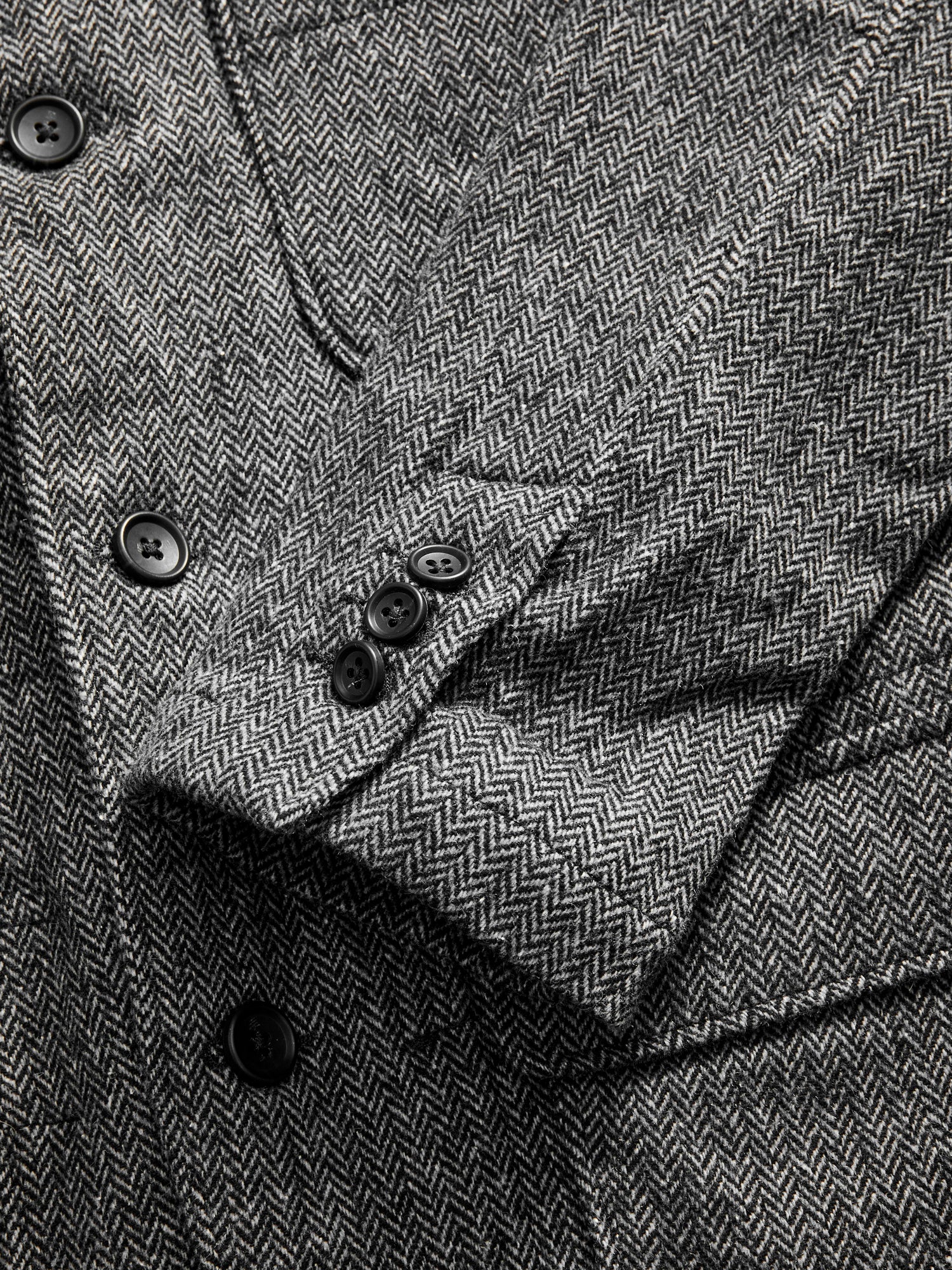 Wool Herringbone Loiter Jacket in Grey - Image 10