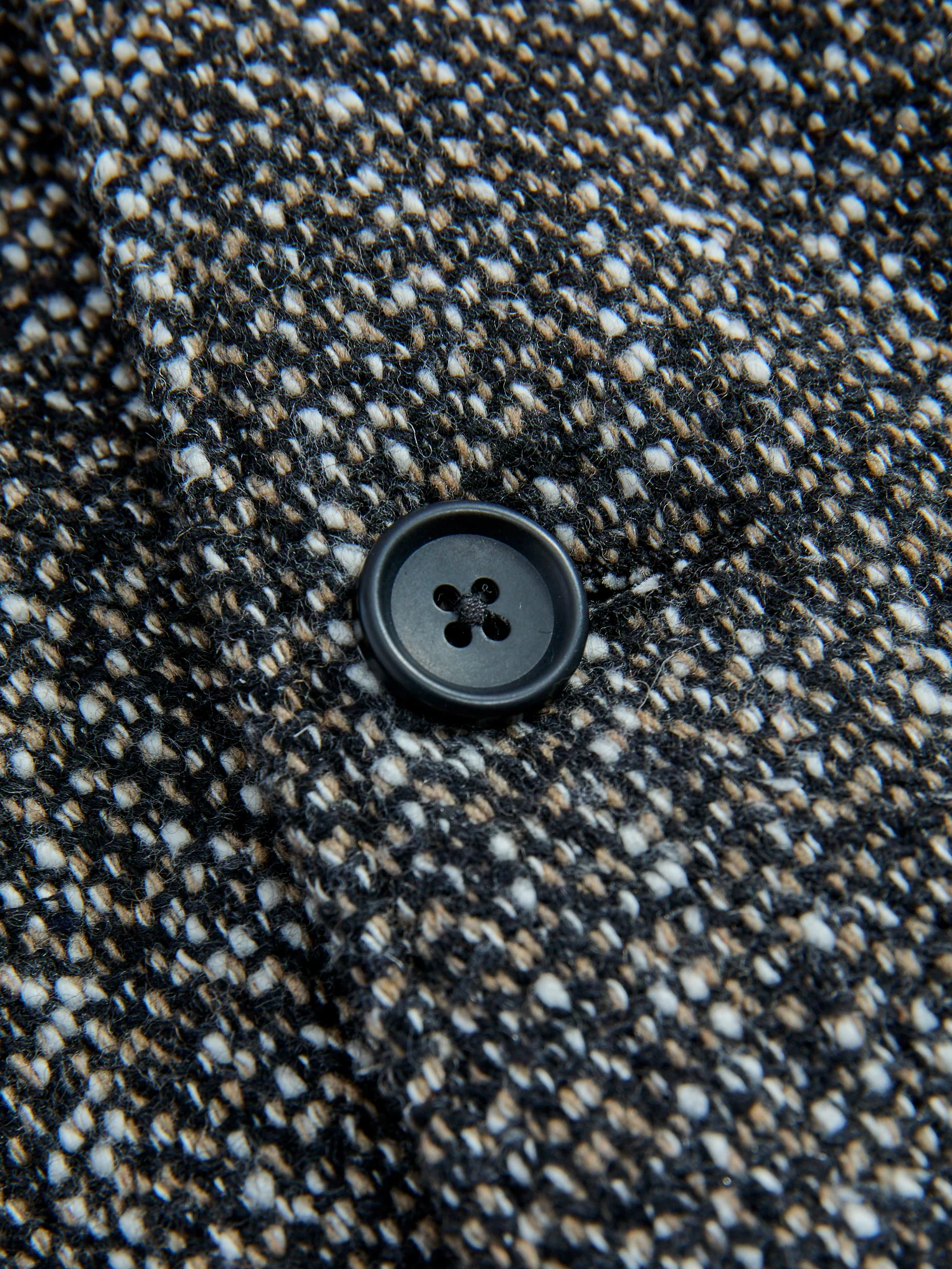 Homespun Loiter Jacket in Brown Black Wool - Image 6