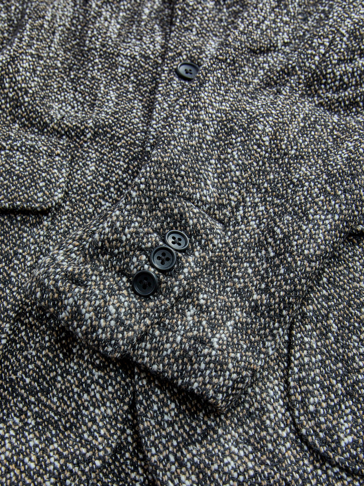 Homespun Loiter Jacket in Brown Black Wool - Image 8