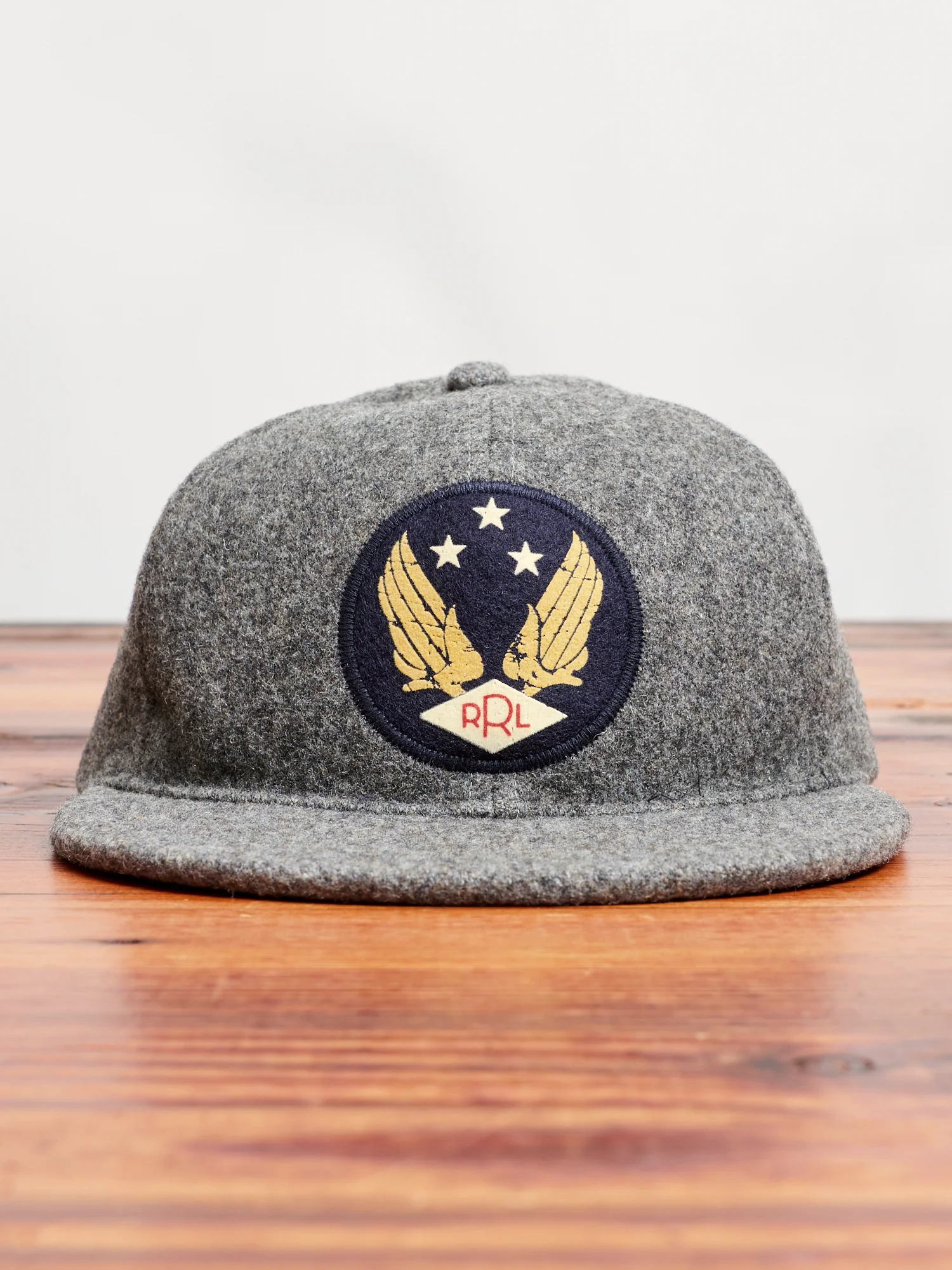 Wool Logo Baseball Cap in Heather Grey - Image 7