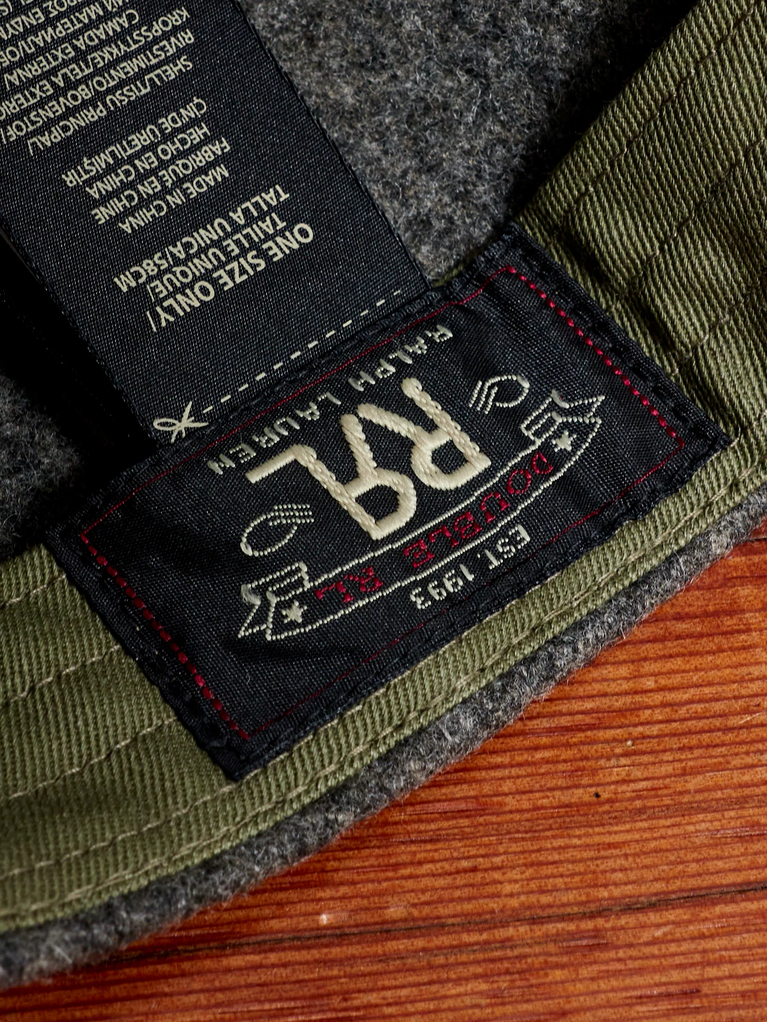 Wool Logo Baseball Cap in Heather Grey - Image 8