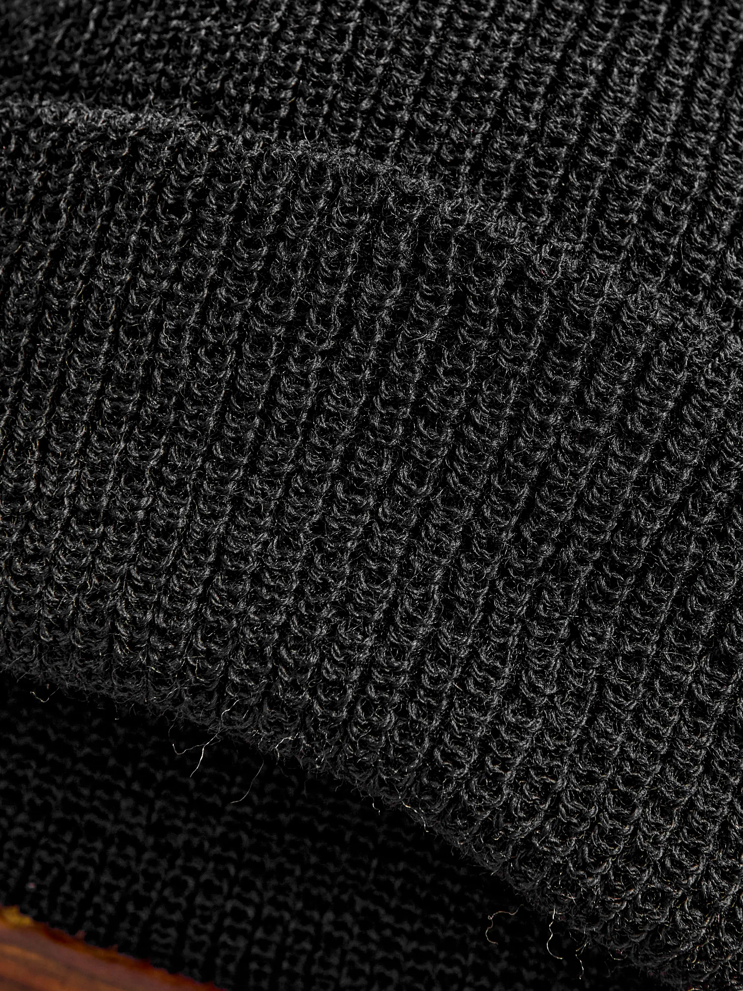 Wool Watch Cap in Black - Image 2