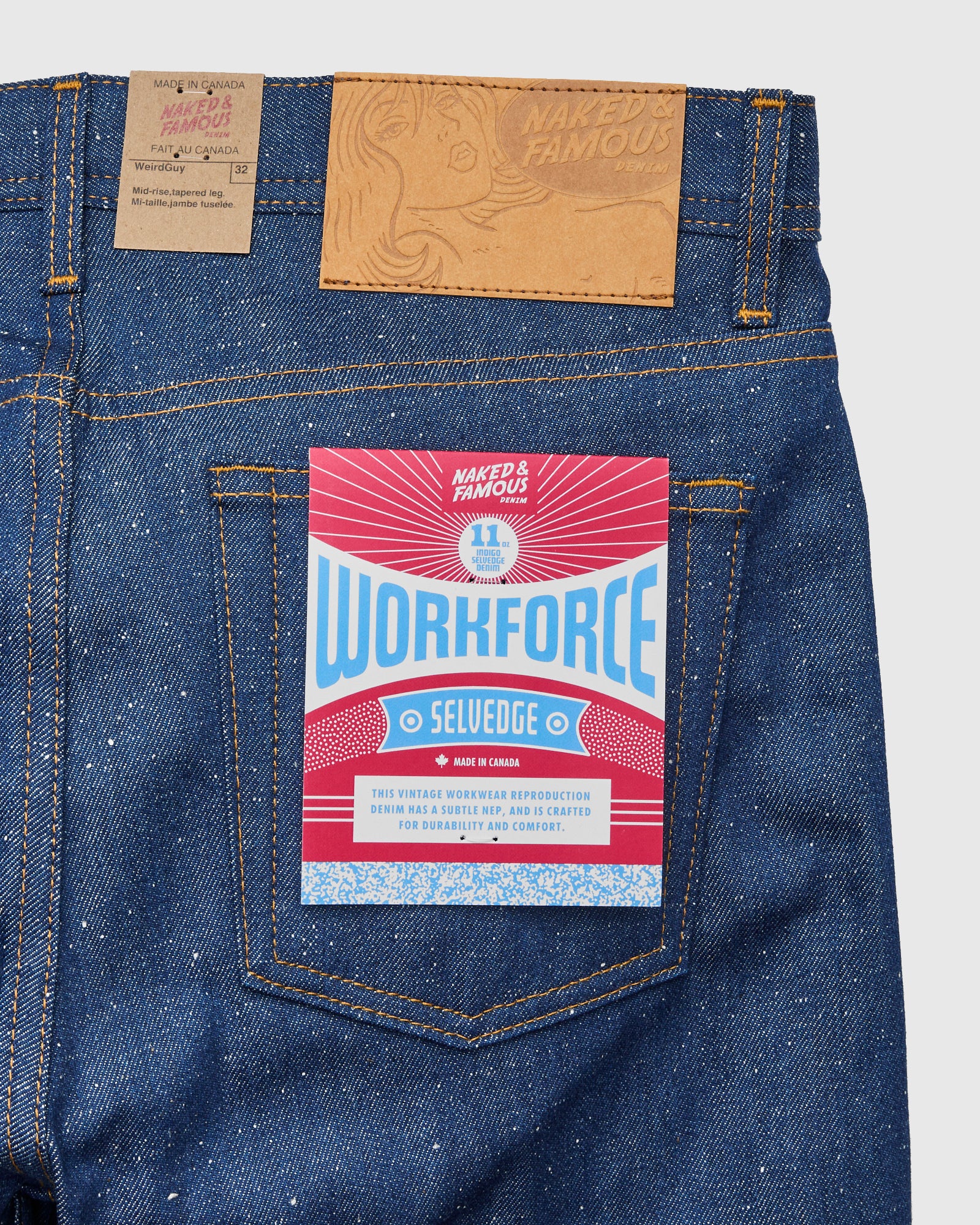 "Workforce Selvedge" 10.9oz Nep Selvedge Denim - Weird Guy Fit - Image 4