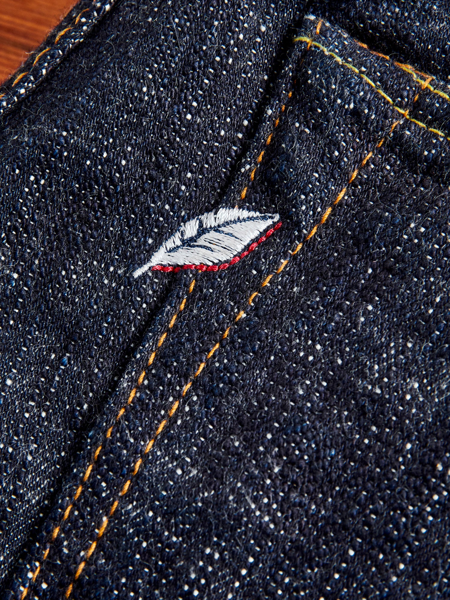 WSB-013 "Double Slub" 16oz Rinsed Selvedge Denim - Slim Tapered Fit - Image 4