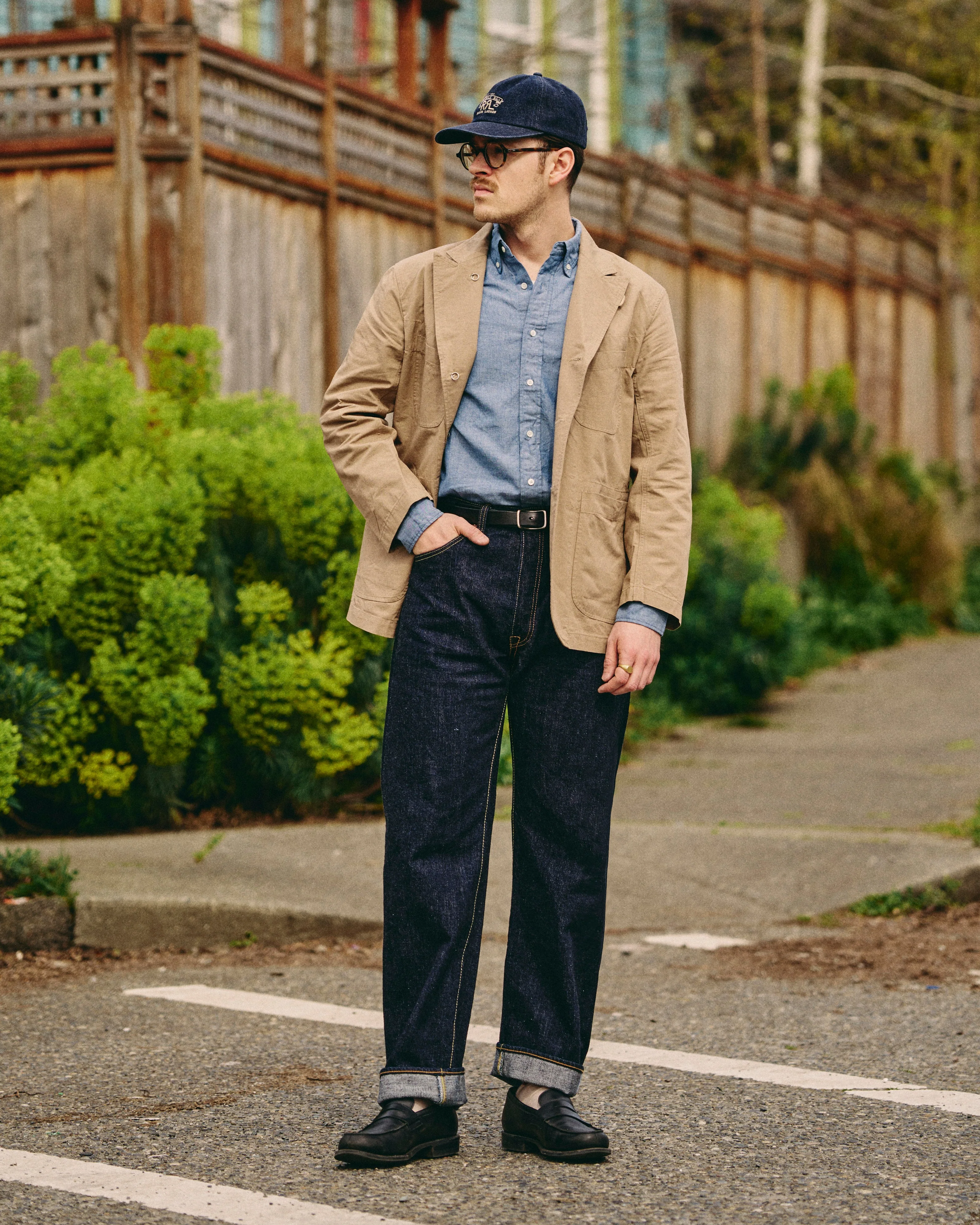 XX-002 14oz Rinsed Selvedge Denim - Piped Straight Fit - Image 2