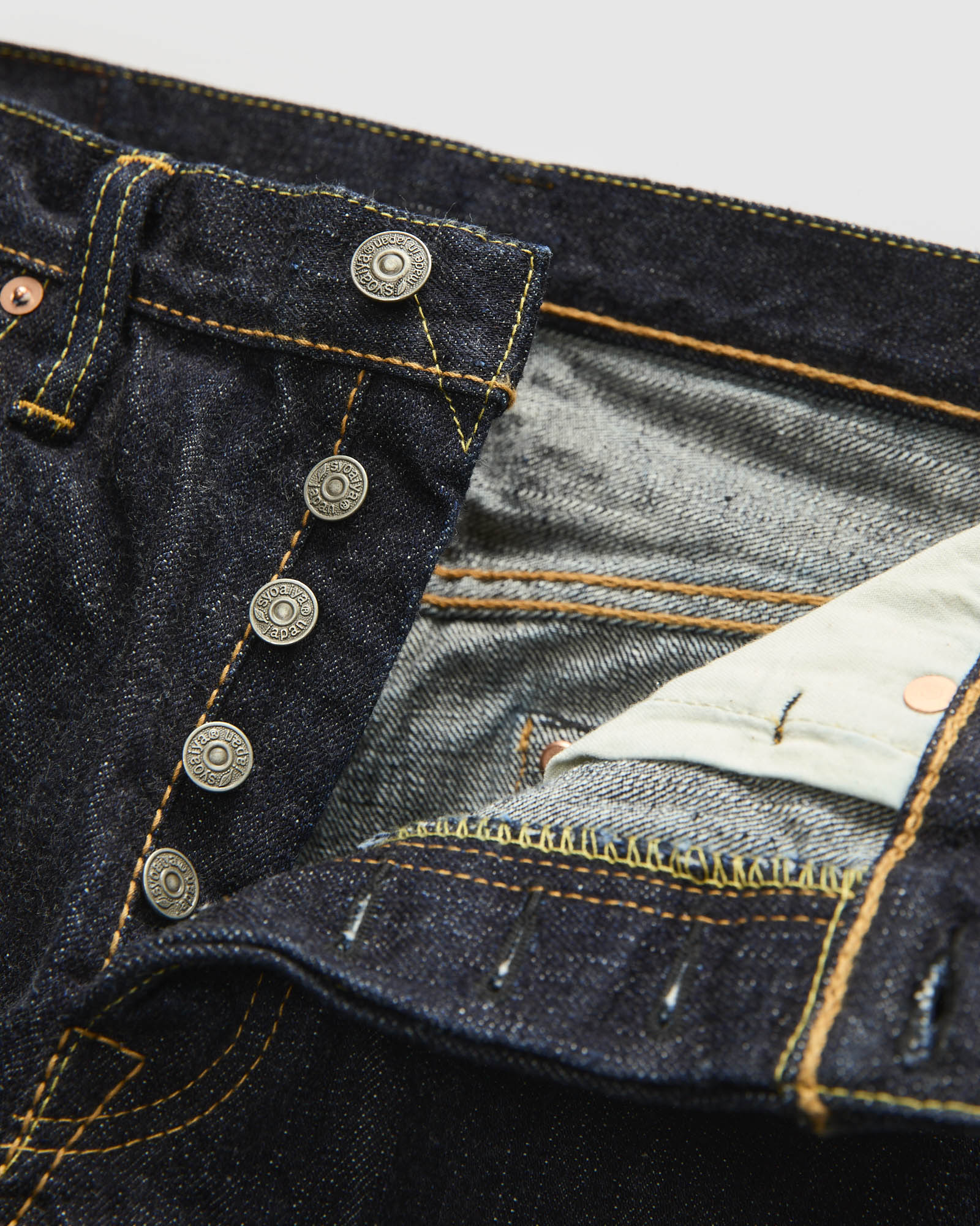 XX-005 14oz Rinsed Selvedge Denim - Slim Straight Fit - Image 7