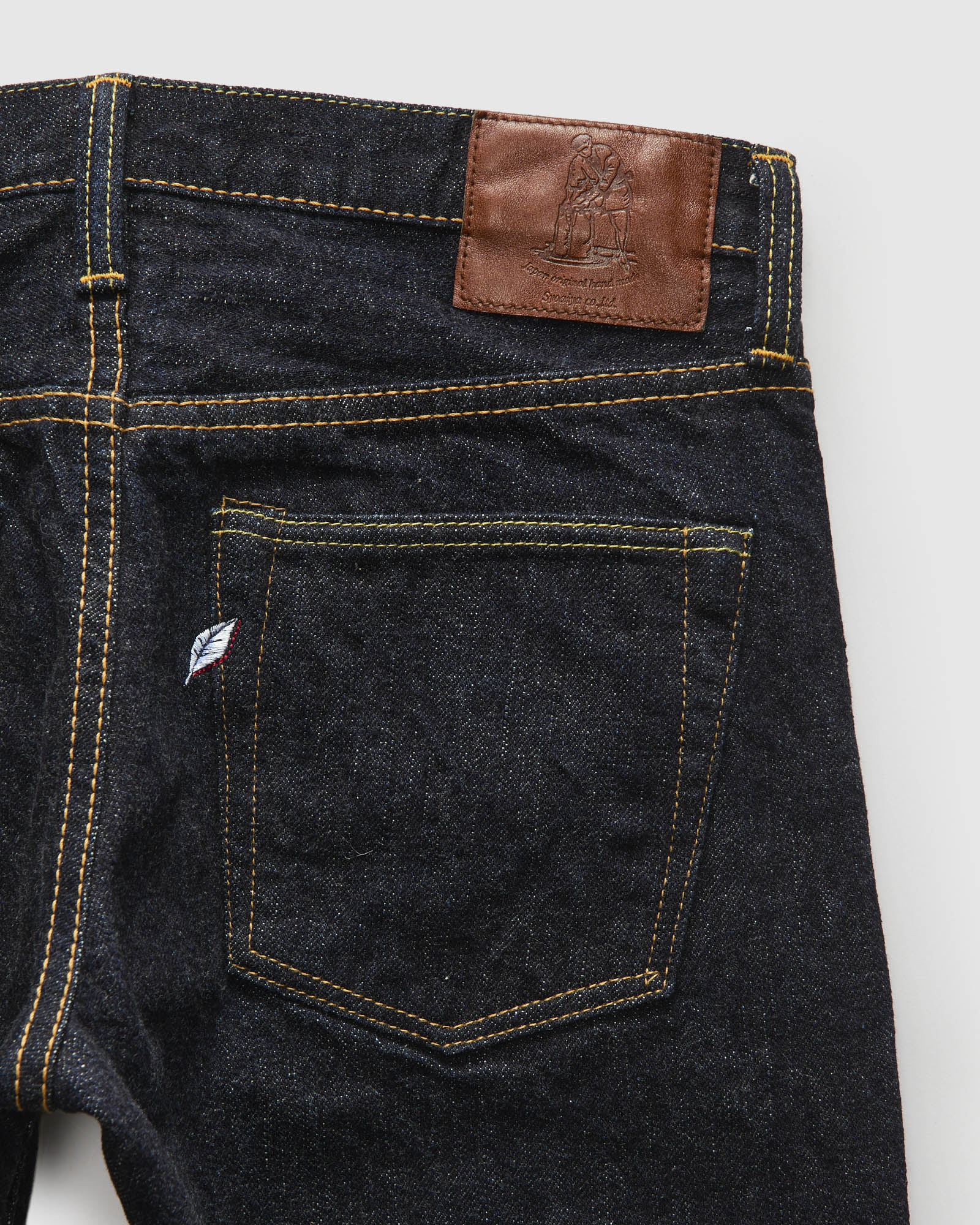 XX-013 14oz Rinsed Selvedge Denim - Slim Tapered Fit - Image 3