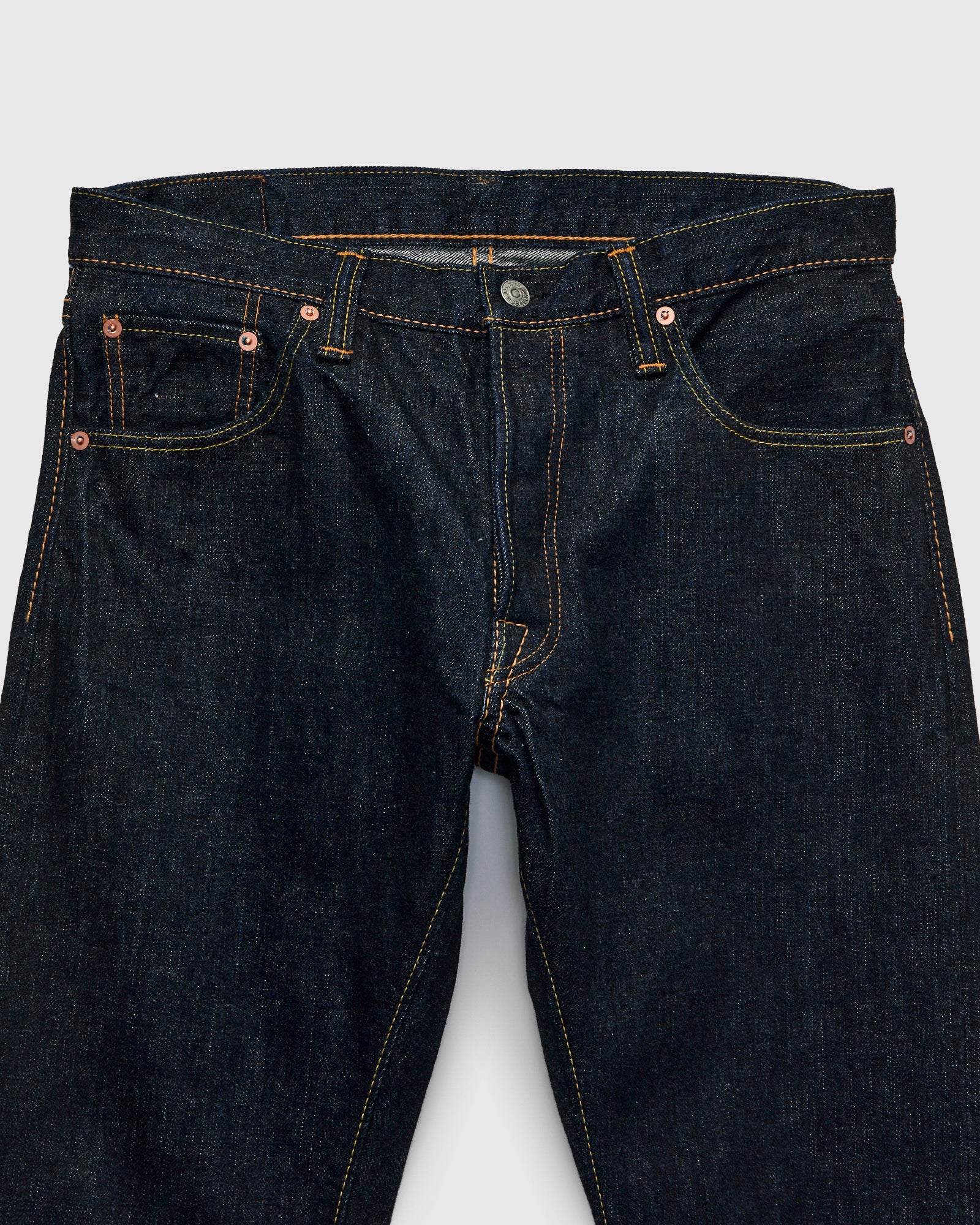 XX-019 14oz Rinsed Selvedge Denim - Relaxed Tapered Fit - Image 6