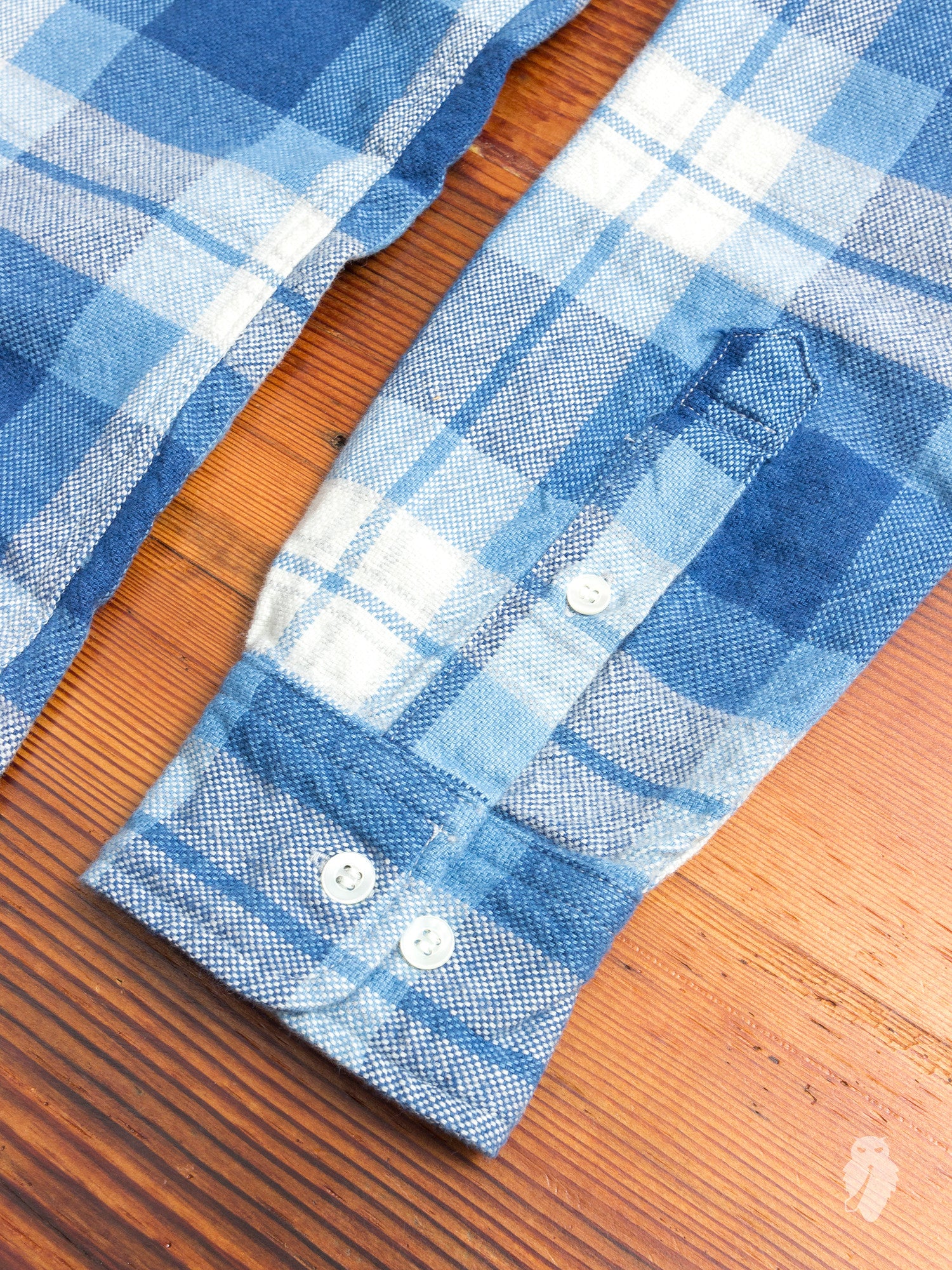 Yarn-Dyed Button Down Shirt in Indigo - Image 5