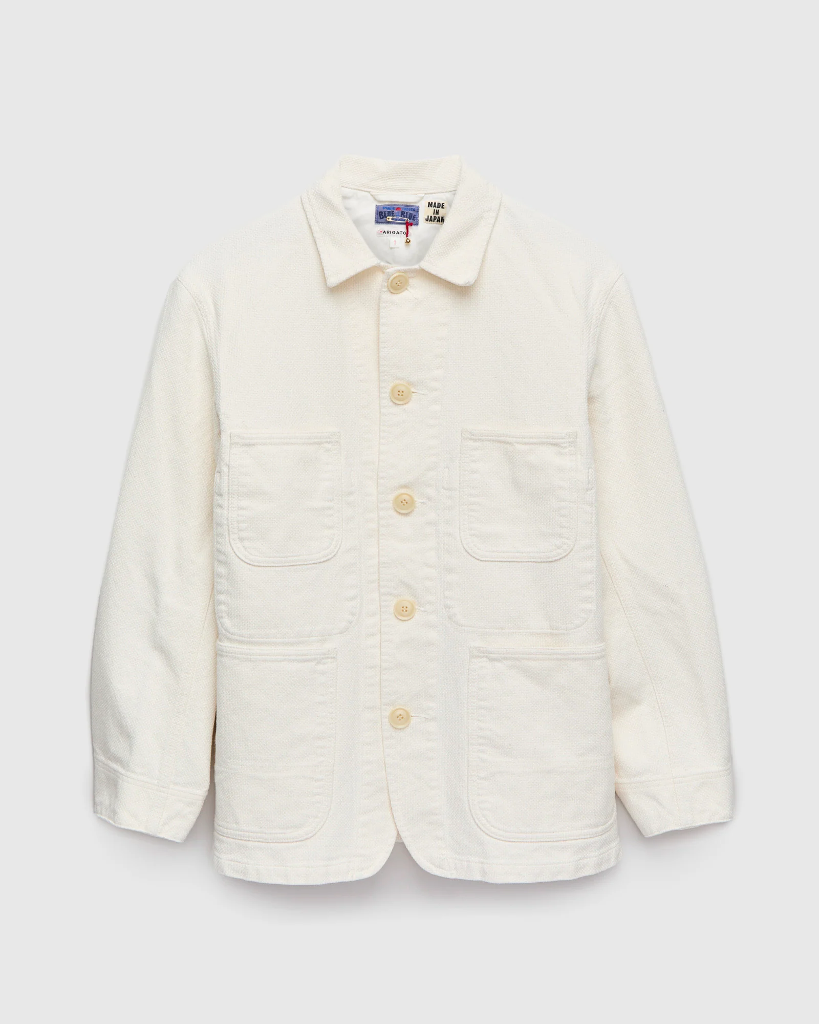 Yukizarashi Sashiko Coverall Jacket in Natural