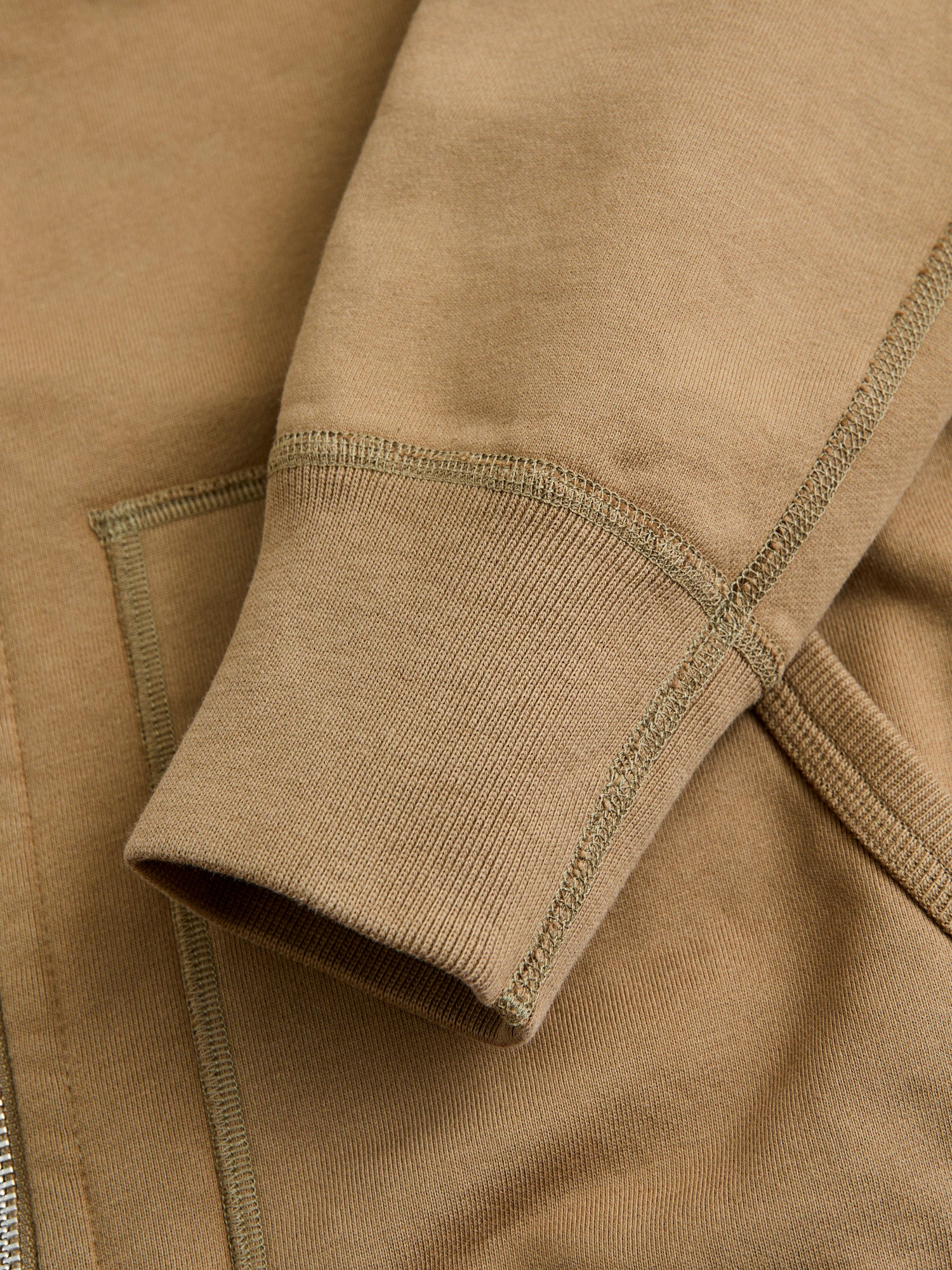 Zip Hoodie in Clay - Image 7